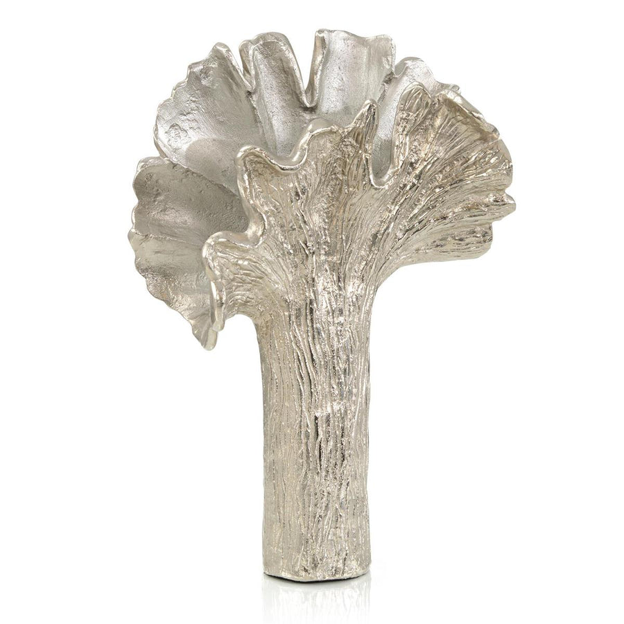 Ginkgo Leaf Vase Collection-John Richard-JR-JRA-14198-VasesNickel-I-1-France and Son