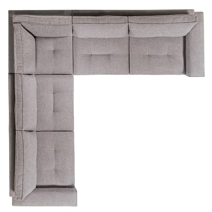 Nest Fabric Sectional - 119"W-Bernhardt-BHDT-K1717-SectionalsLeft-3-France and Son