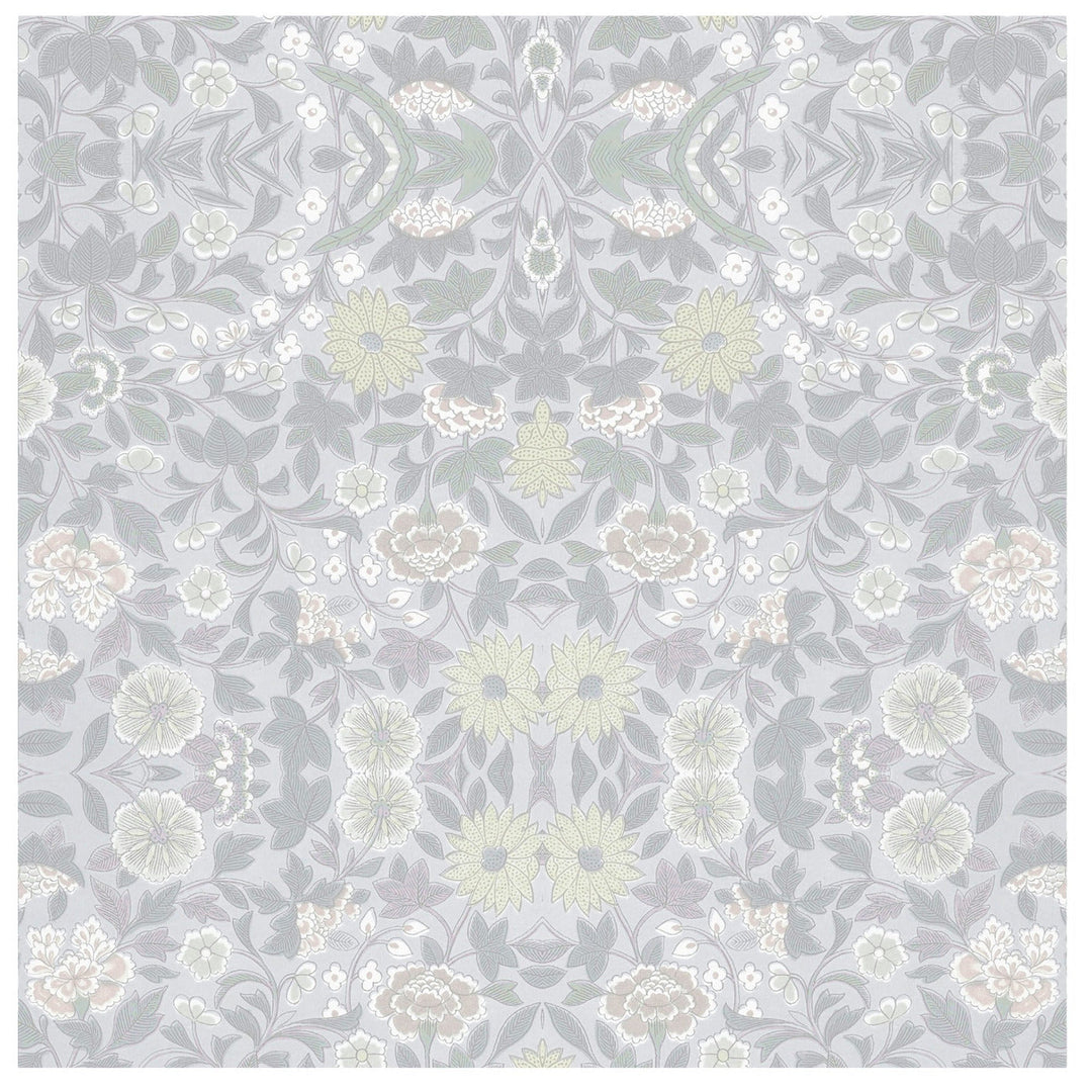 Daisy Chain Wallpaper-Mitchell Black-MITCHB-WC367-1-PM-10-Wall DecorPattern-Premium Matte Paper-1-France and Son