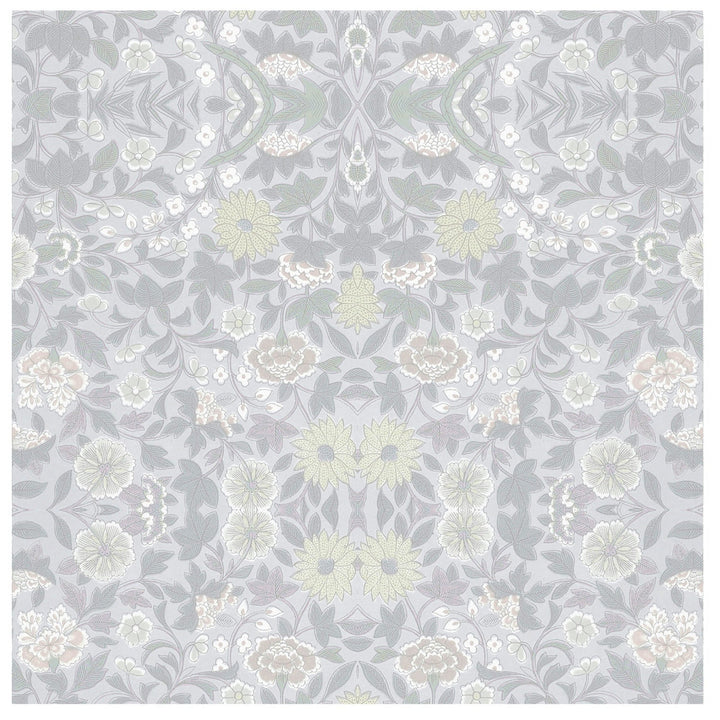 Daisy Chain Wallpaper-Mitchell Black-MITCHB-WC367-1-PM-10-Wall DecorPattern-Premium Matte Paper-1-France and Son