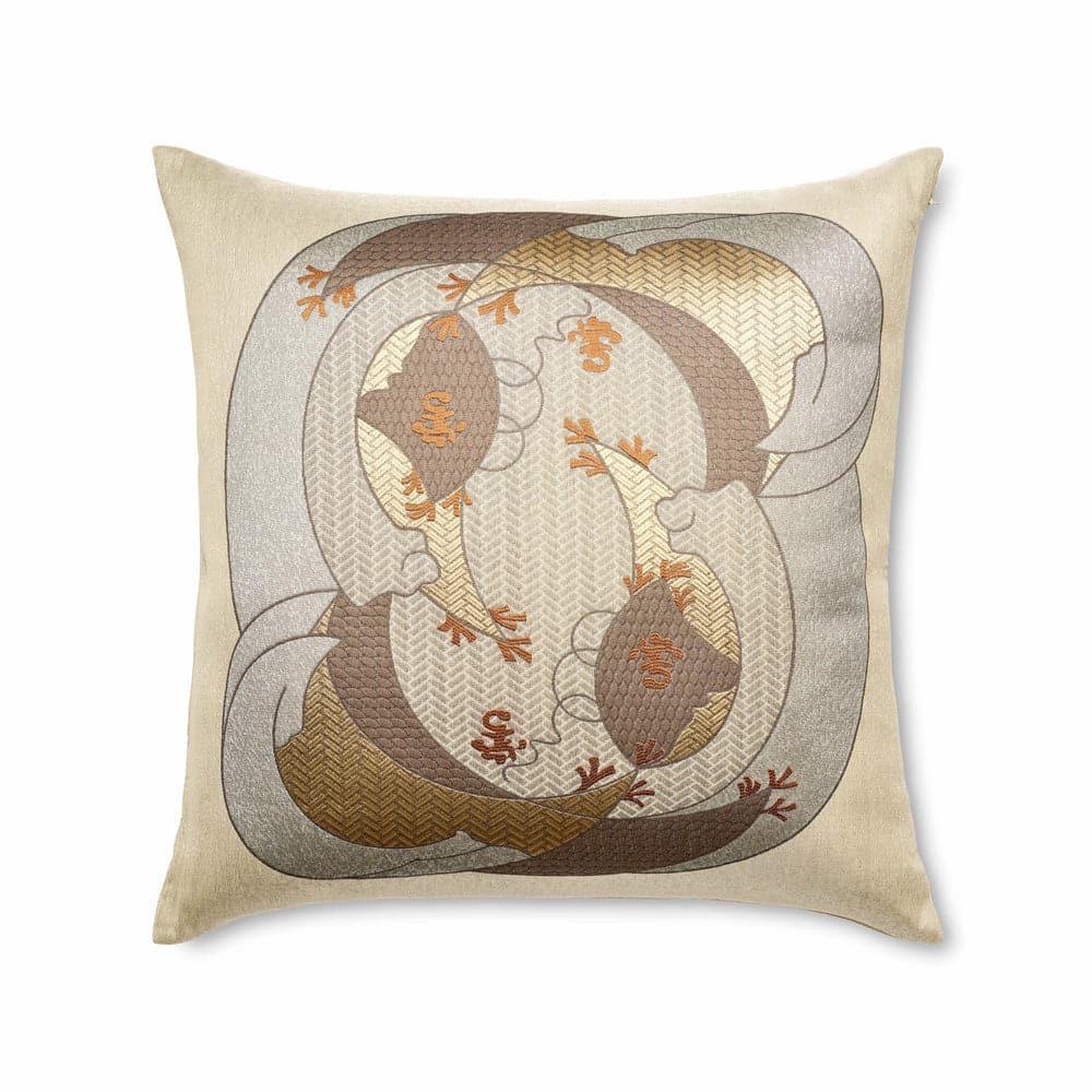 Kosode Pillow-Ann Gish-ANNGISH-PWKS2626-BLE-GLD-Pillows-1-France and Son