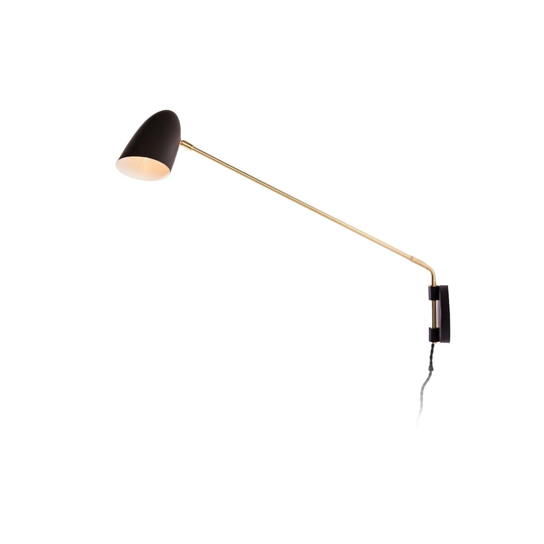 Cocotte Rotating Wall Lamp-France & Son-LBW056BLK-Wall Lighting-2-France and Son