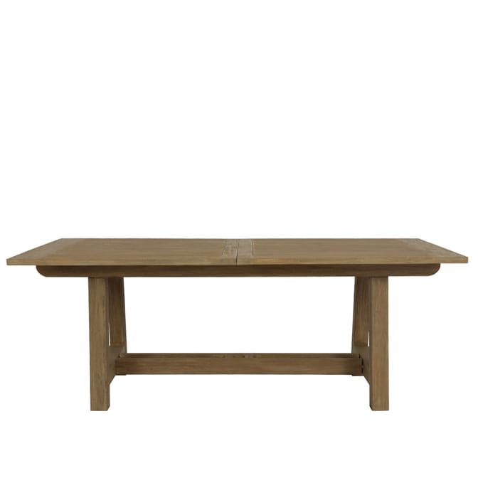 Coastal Teak 79"-118" Dining Table With Leaf Extension-Sunset West-SUNSET-5501-T79-118-Dining Tables-1-France and Son