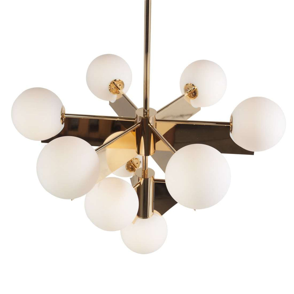 Plane Chandelier-France & Son-LM564P10GLD-Chandeliers-2-France and Son