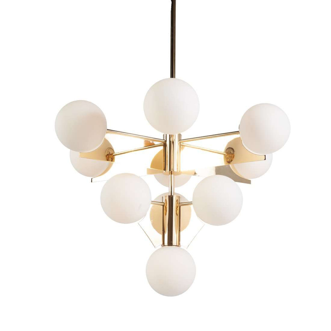 Plane Chandelier-France & Son-LM564P10GLD-Chandeliers-4-France and Son