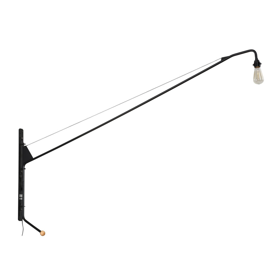 Jean Swing Arm Wall Lamp - New Edition-France & Son-LN0052BLK-Wall Lighting-1-France and Son