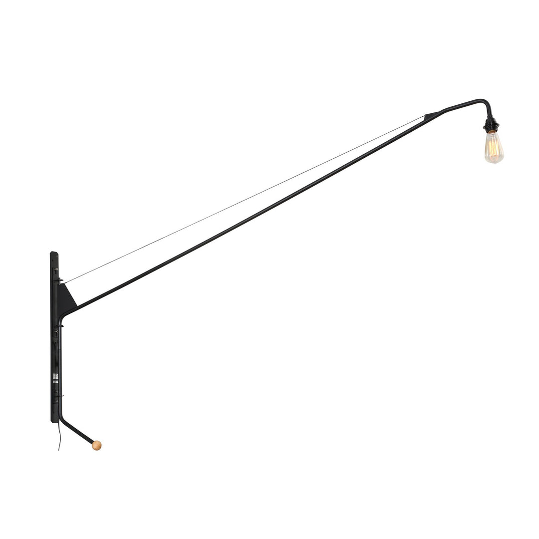 Jean Swing Arm Wall Lamp - New Edition-France & Son-LN0052BLK-Wall Lighting-4-France and Son