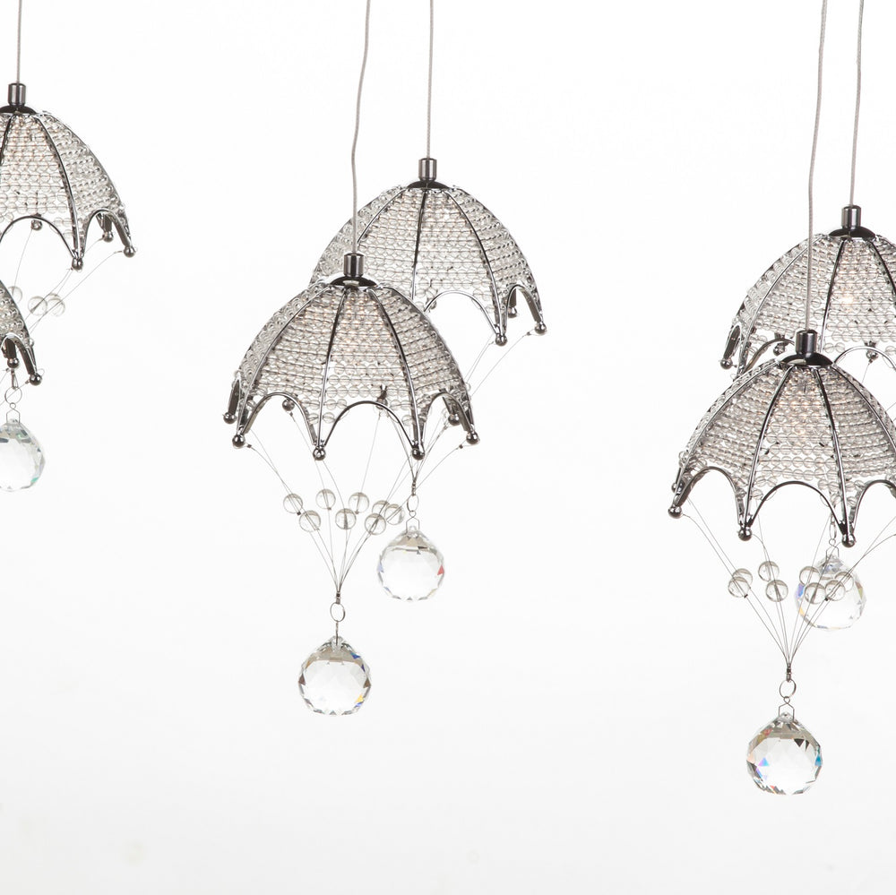 Linear Milanno Umbrella Chandelier-France & Son-LS81136L-Chandeliers-2-France and Son