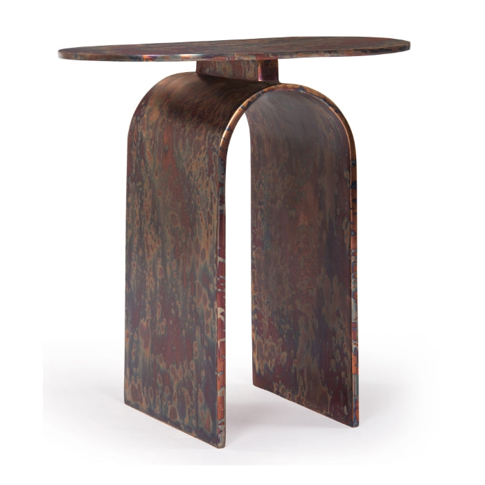 Vault Side Table – Oxidized-Union Home Furniture-UNION-LVR00749-Side Tables-1-France and Son
