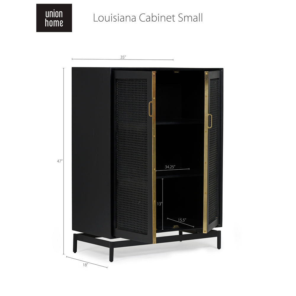 Louisiana Cabinet Small-Union Home Furniture-UNION-BDM00032-Bookcases & Cabinets-10-France and Son
