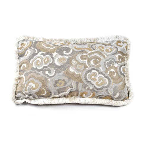Lucky Clouds Pillow w/ Trim-Ann Gish-ANNGISH-PWLC2424T-BLE-GLD-BeddingBlue/Gold-24"x24"-1-France and Son