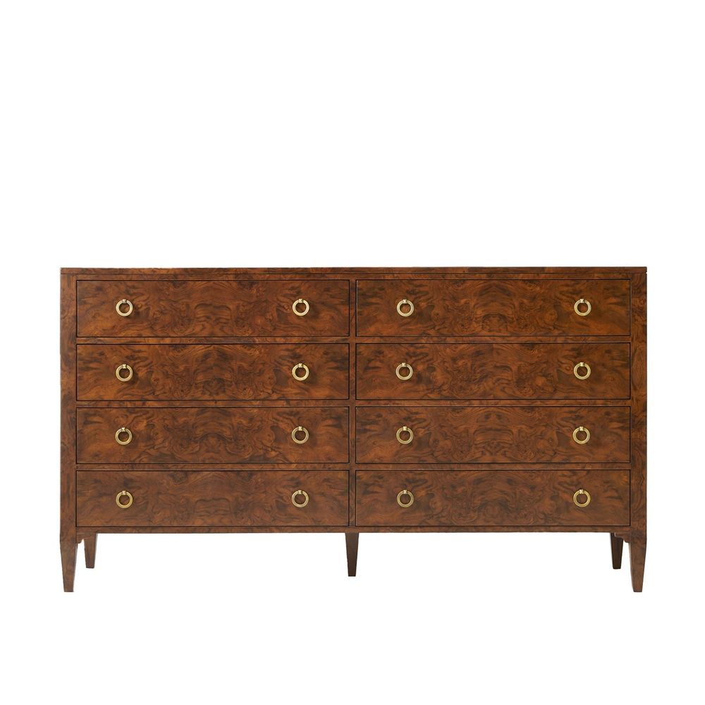 Walnut Burl Dresser by Modern History Dressers MODERN-MH1007F01 France & Son Walnut Burl Dresser by Modern History Dressers MODERN-MH1007F01 France & Son