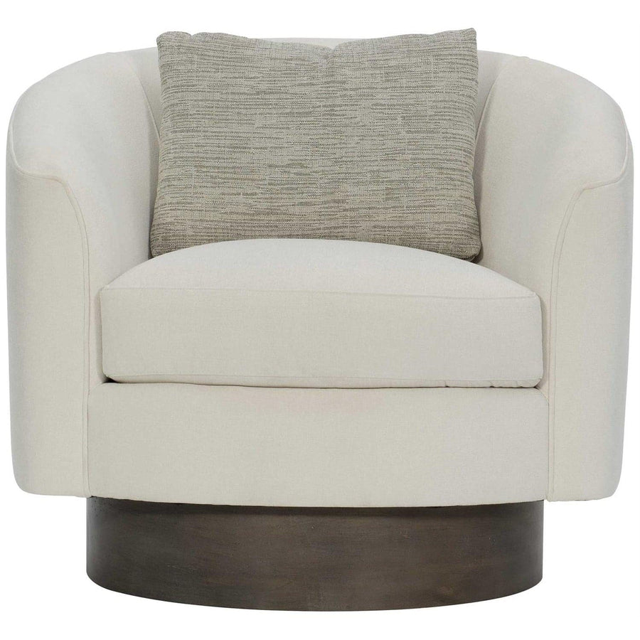 Camino Leather Swivel Chair-Bernhardt-BHDT-N5712SL-Lounge ChairsWith Pillows-1-France and Son
