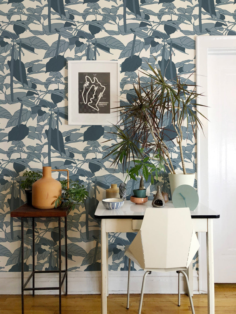 Canopy Sketch Wallpaper-Mitchell Black-MITCHB-WCNP101-BL-PM-10-Wall PaperPatterns Blue Smoke-Premium Matte Paper-2-France and Son
