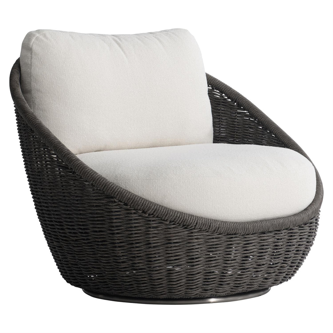 Santa Monica Outdoor Swivel Chair-Bernhardt-BHDT-O8223S-Outdoor Lounge Chairs-3-France and Son
