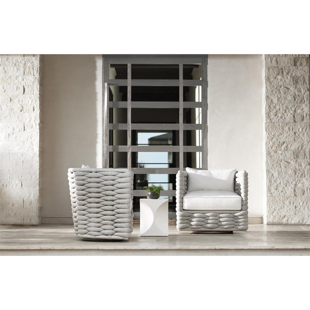 Wailea Outdoor Swivel Chair-Bernhardt-Outdoor Lounge ChairsNordic Grey Finish-2-France and Son