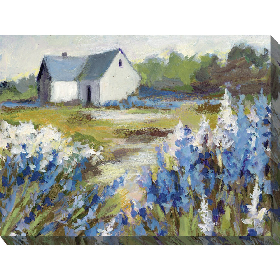 Meadow Blue Barn - Outdoor Art 40x30-West of the Wind-WESTOFWIND-OU-83040-Wall Art-1-France and Son