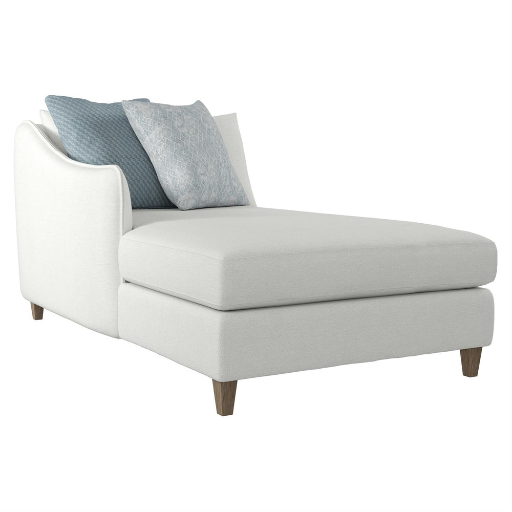 Joli Fabric Chaise-Bernhardt-BHDT-P4838A-Chaise LoungesLeft Arm Chaise-With Pillows-3-France and Son
