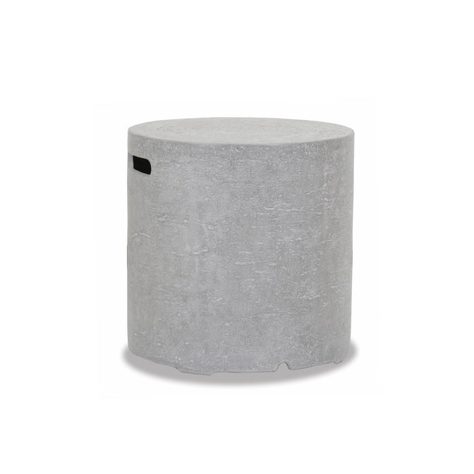 Gravelstone Round Tank Cover-Sunset West-SUNSET-6003-RTC-Outdoor Side Tables-1-France and Son