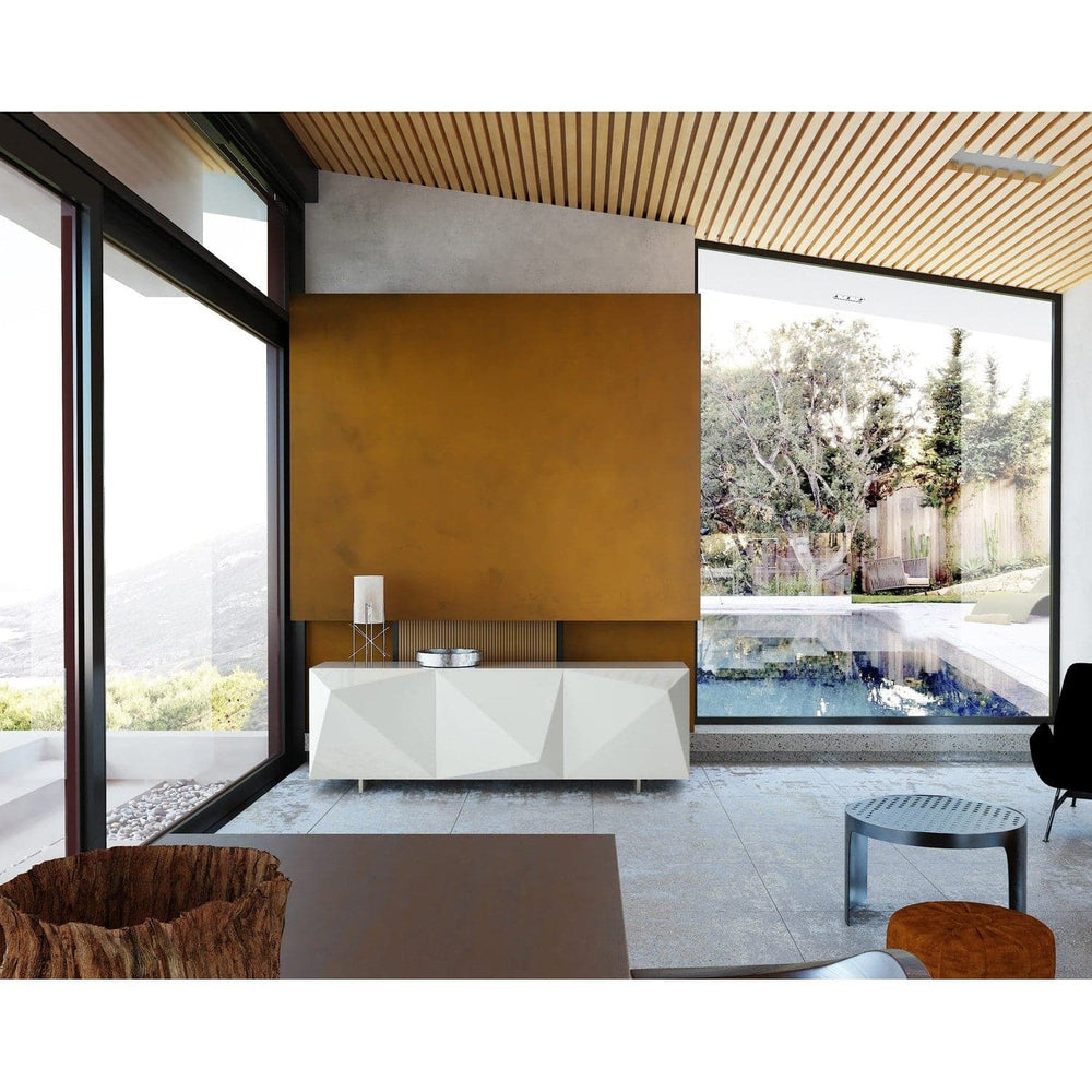 Geneva Buffet-Whiteline Modern Living-WHITELINE-SB1640-WHT-Sideboards & CredenzasWhite-2-France and Son