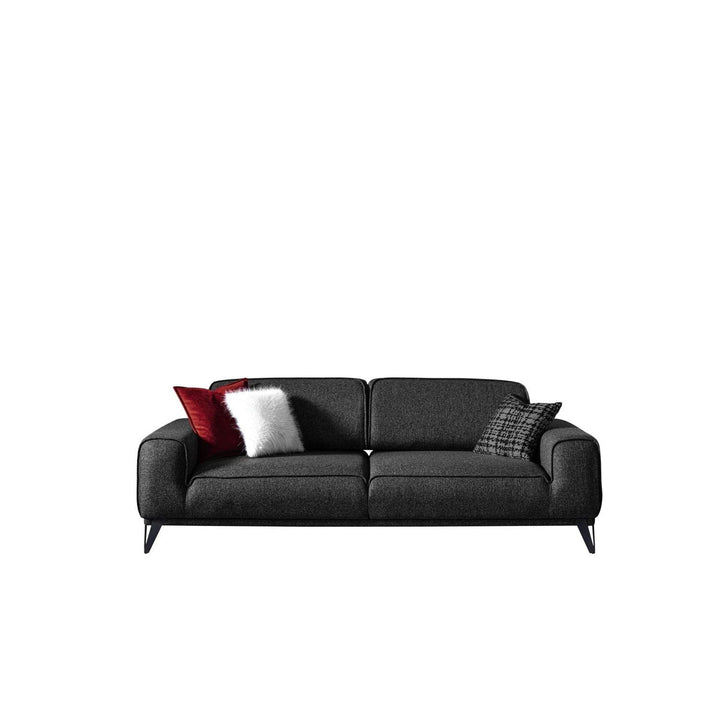 Bursa Sofa Bed-Whiteline Modern Living-WHITELINE-SO1755F-DGRY-SofasDark Grey-3-France and Son
