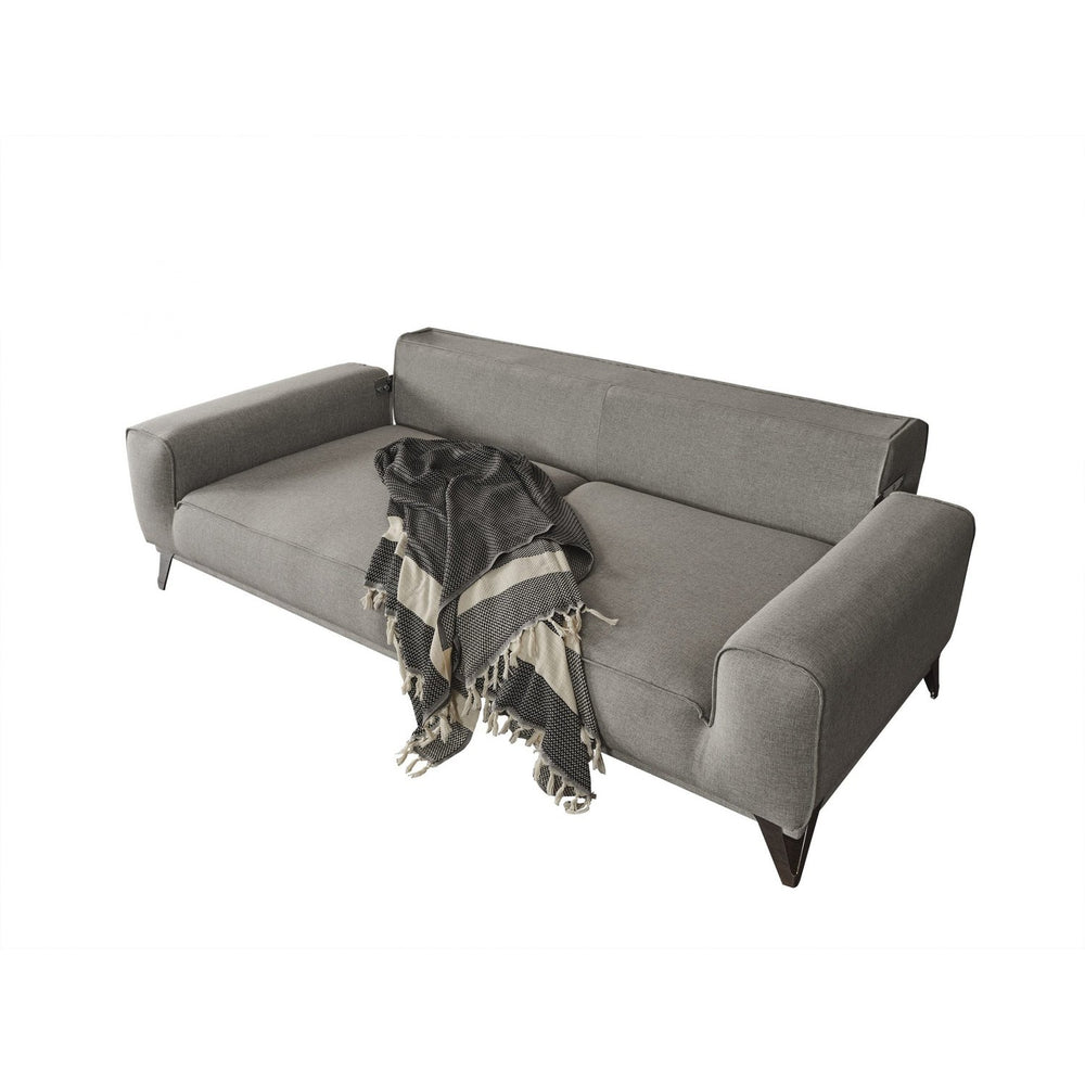 Bursa Sofa Bed-Whiteline Modern Living-WHITELINE-SO1755F-LGRY-SofasLight Grey-2-France and Son