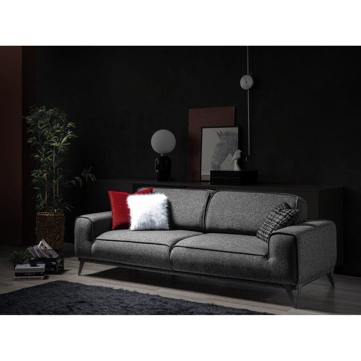 Bursa Sofa Bed-Whiteline Modern Living-WHITELINE-SO1755F-DGRY-SofasDark Grey-5-France and Son