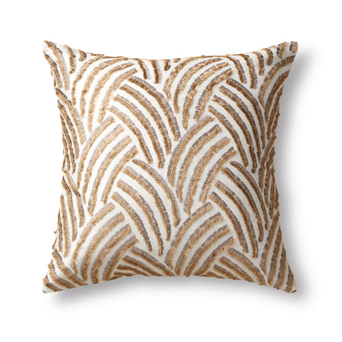 Trevi Pillow-Ann Gish-ANNGISH-PWTE2424-GLD-SIL-Bedding-1-France and Son