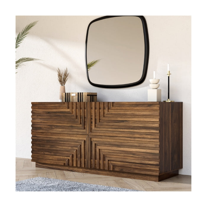Maze Wood Low Dressers-Union Home Furniture-UNION-BDM00047-Dressers-5-France and Son