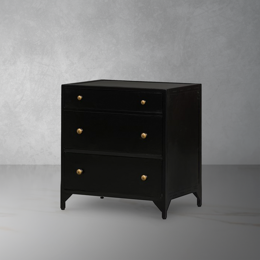 Belmont Storage Nightstand-Four Hands-STOCKR-FH-104430-003-NightstandsSmall-Black-1-France and Son