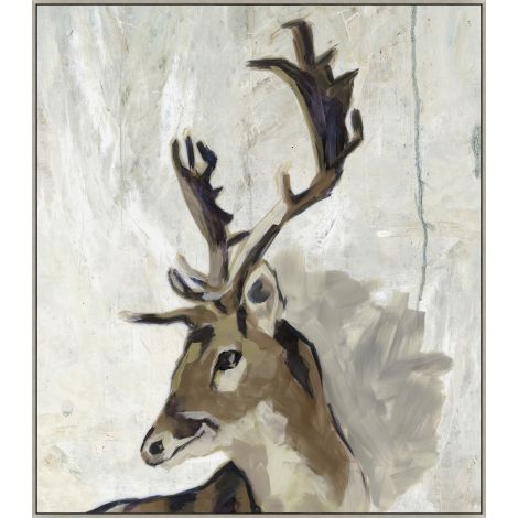 Painted Buck-Wendover-WEND-WAN2333-Wall Art-1-France and Son