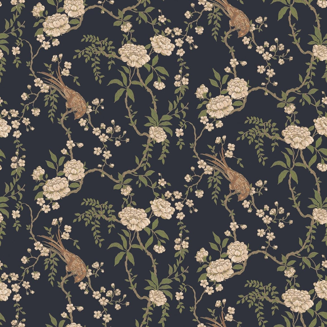 Birdsong Wallpaper-Mitchell Black-MITCHB-WC404-2-PM-10-Wall DecorPatterns Shadow-Premium Matte Paper-5-France and Son