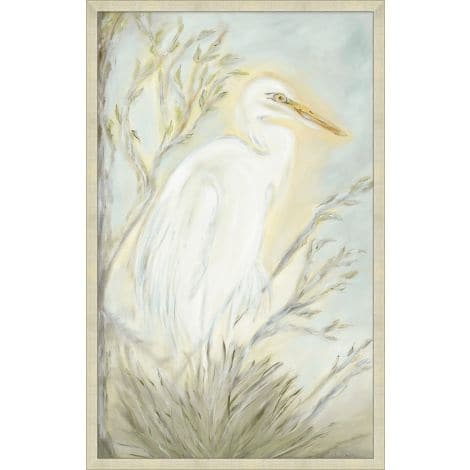Egret in the Grass 1-Wendover-WEND-WCL3101-Wall Art-1-France and Son