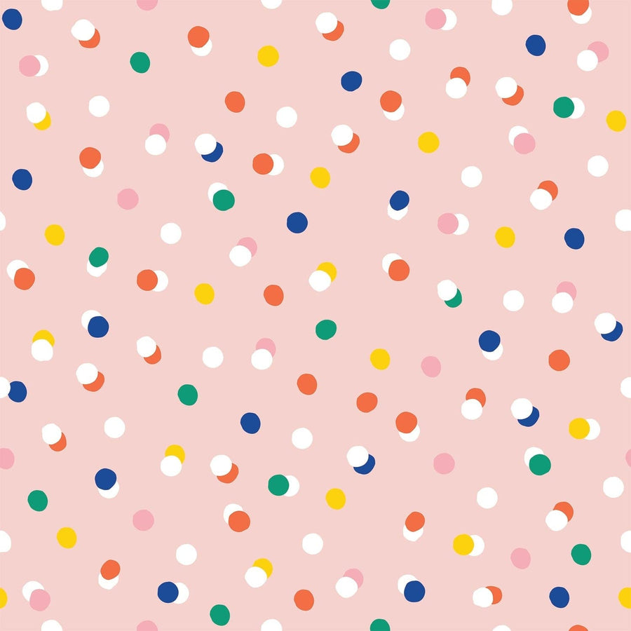 Sprinkles Wallpaper-Mitchell Black-MITCHB-WCPK102-BH-PM-10-Wall PaperPatterns Blush-Premium Matte Paper-1-France and Son