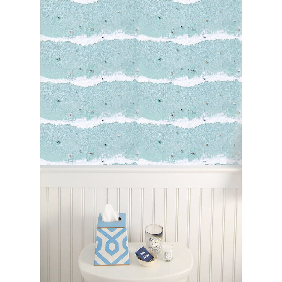 Ocean Swimmers Wallpaper-Mitchell Black-MITCHB-WCGM5-OS-PM-10-Wall DecorPatterns Ocean Swimmers-Premium Matte Paper-2-France and Son