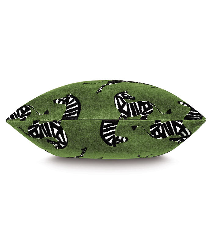 Tender Zebra Decorative Pillow-Eastern Accents-EASTACC-BTQ-293-PillowsSage-2-France and Son