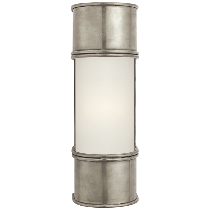Ford 12" Bath Sconce-Visual Comfort-VISUAL-CHD 1551AN-FG-Bathroom VanityAntique Nickel-Frosted Glass-2-France and Son