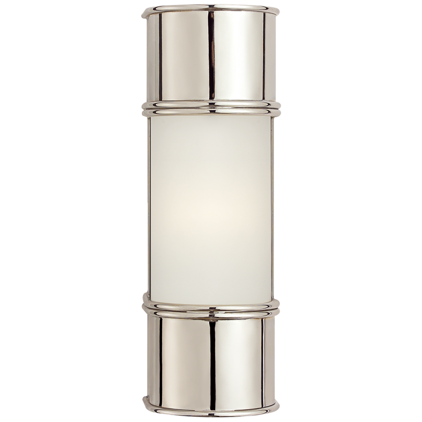 Ford 12" Bath Sconce-Visual Comfort-VISUAL-CHD 1551PN-FG-Bathroom VanityPolished Nickel-Frosted Glass-5-France and Son