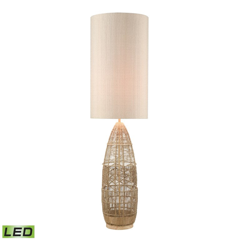 Husk 55'' High 1-Light Floor Lamp - Natural - Includes LED Bulb-France & Son-ELK-D4554-LED-1-France and Son