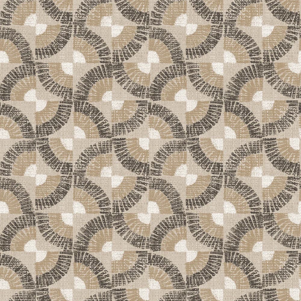Faux Grasscloth Fans Peel And Stick Wallpaper-Tempaper & Co.-Tempaper-GF649-Wall PaperNeutral Bronze-1-France and Son