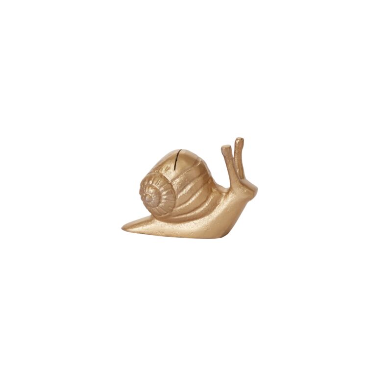 Golden Snail Card Holder-Accent Decor-ACCENT-74925-Decorative Objects-1-France and Son
