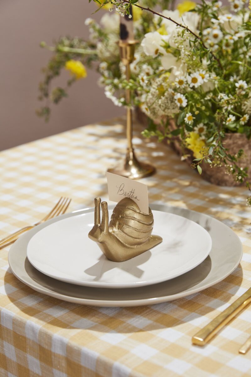 Golden Snail Card Holder-Accent Decor-ACCENT-74925-Decorative Objects-2-France and Son