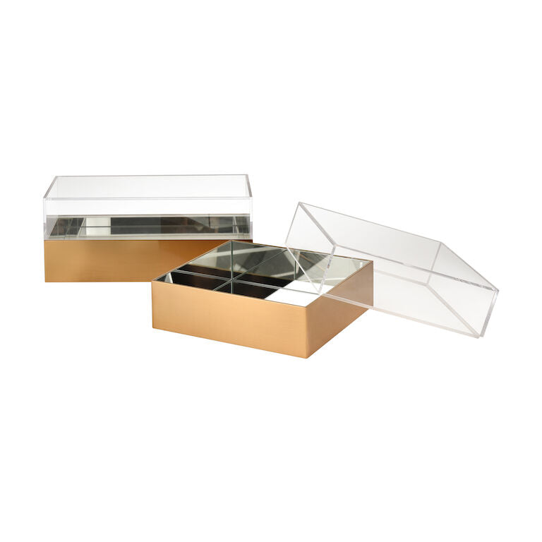 Split Decorative Box - Square-Elk Home-ELK-H0017-10712-Baskets & Boxes-4-France and Son