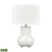 Delia 21'' High 1-Light Table Lamp - White - Includes LED Bulb-Elk Home-ELK-H0019-7991-LED-Table Lamps-2-France and Son