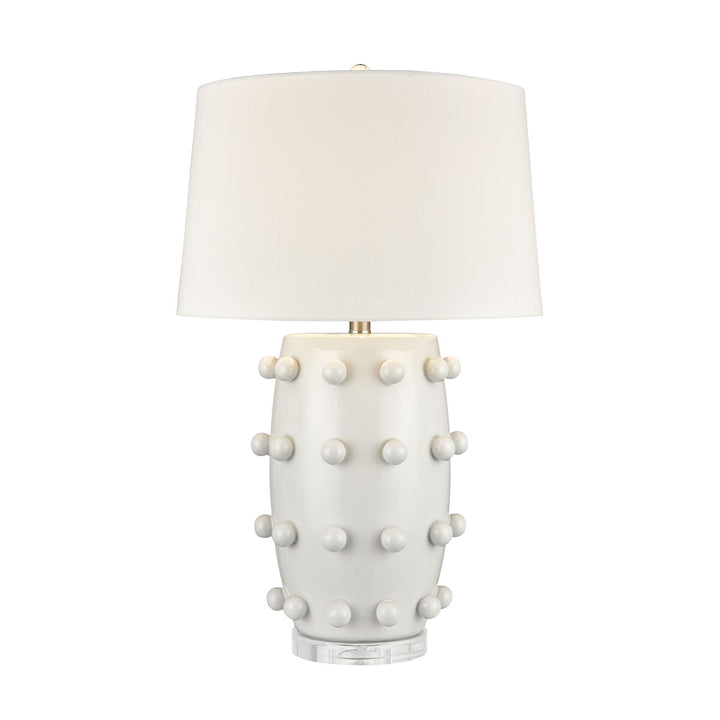 Torny 28'' High 1-Light Table Lamp - White-Elk Home-ELK-H0019-9501-Table Lamps-5-France and Son