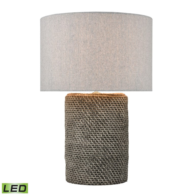 Wefen 24'' High 1-Light Table Lamp - Gray - Includes LED Bulb-Elk Home-ELK-H019-7259-LED-Table Lamps-1-France and Son