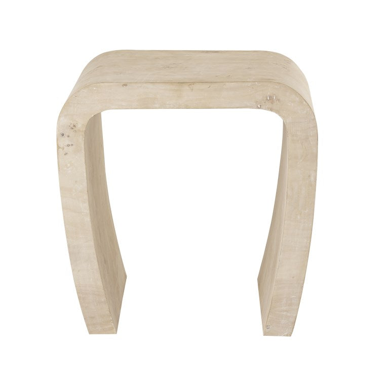 Clip Accent Table - White Burl-Elk Home-ELK-H0895-10850-Side Tables-1-France and Son