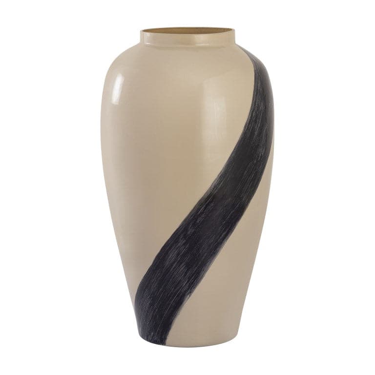 Brushstroke Vase - Small Cream-Elk Home-ELK-H0897-10973-Vases-2-France and Son