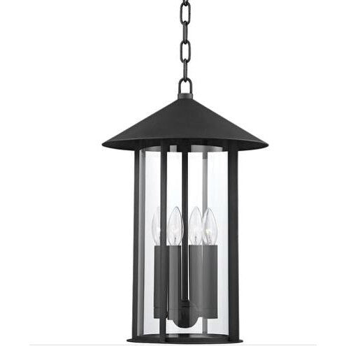 Long Beach Lantern-Troy Lighting-TROY-F1913-TBK-Outdoor Pendants-1-France and Son
