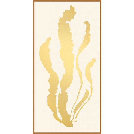 Leaf Sea Grass-Wendover-WEND-LA4052-Wall ArtI-Gold-3-France and Son